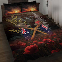 Australia - New Zealand ANZAC Quilt Bed Set Gallipoli ANZAC Cove Landing LT7 Black - Polynesian Pride