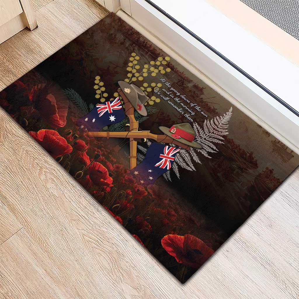 Australia - New Zealand ANZAC Rubber Doormat Gallipoli ANZAC Cove Landing LT7 - Polynesian Pride