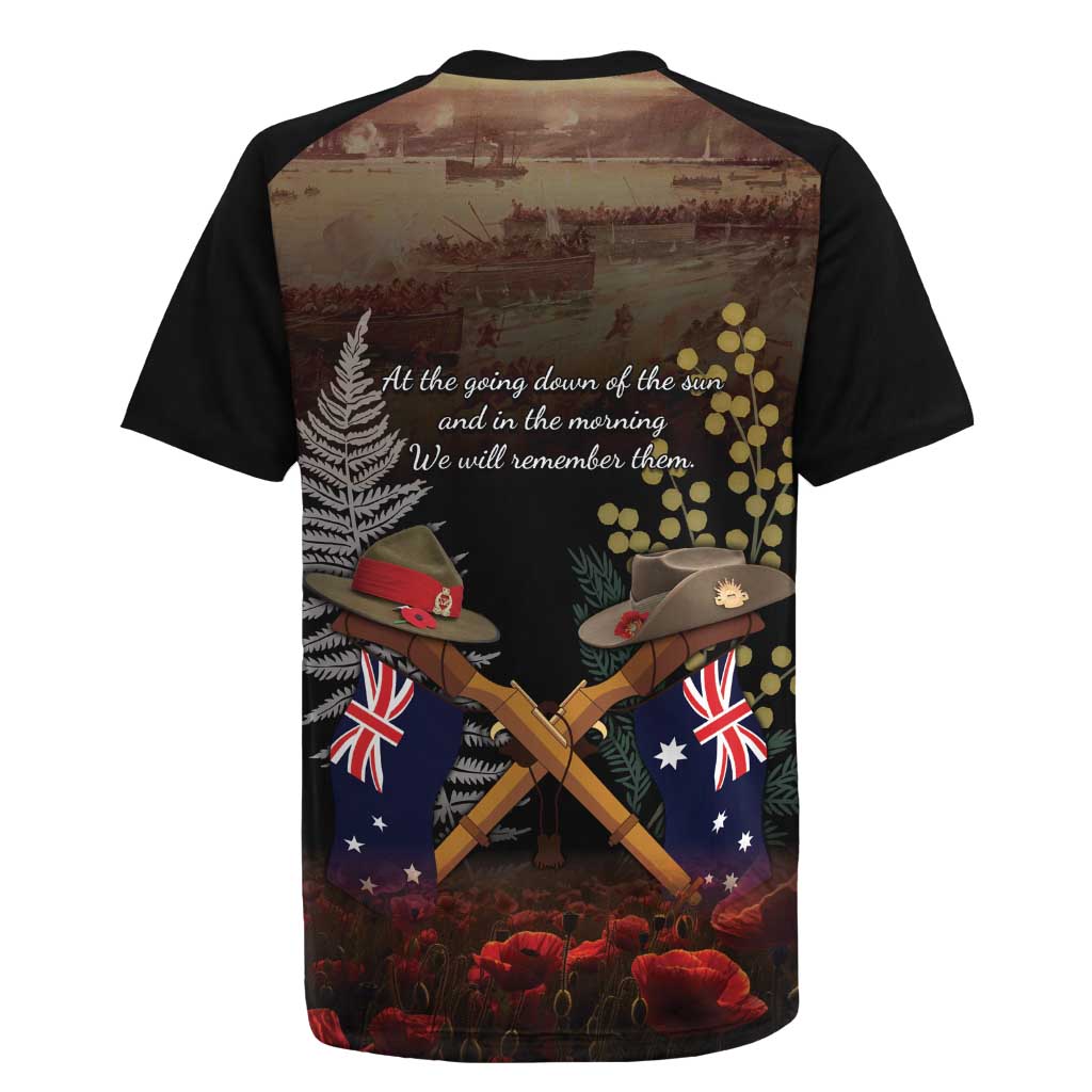 Australia - New Zealand ANZAC Rugby Jersey Gallipoli ANZAC Cove Landing LT7 - Polynesian Pride