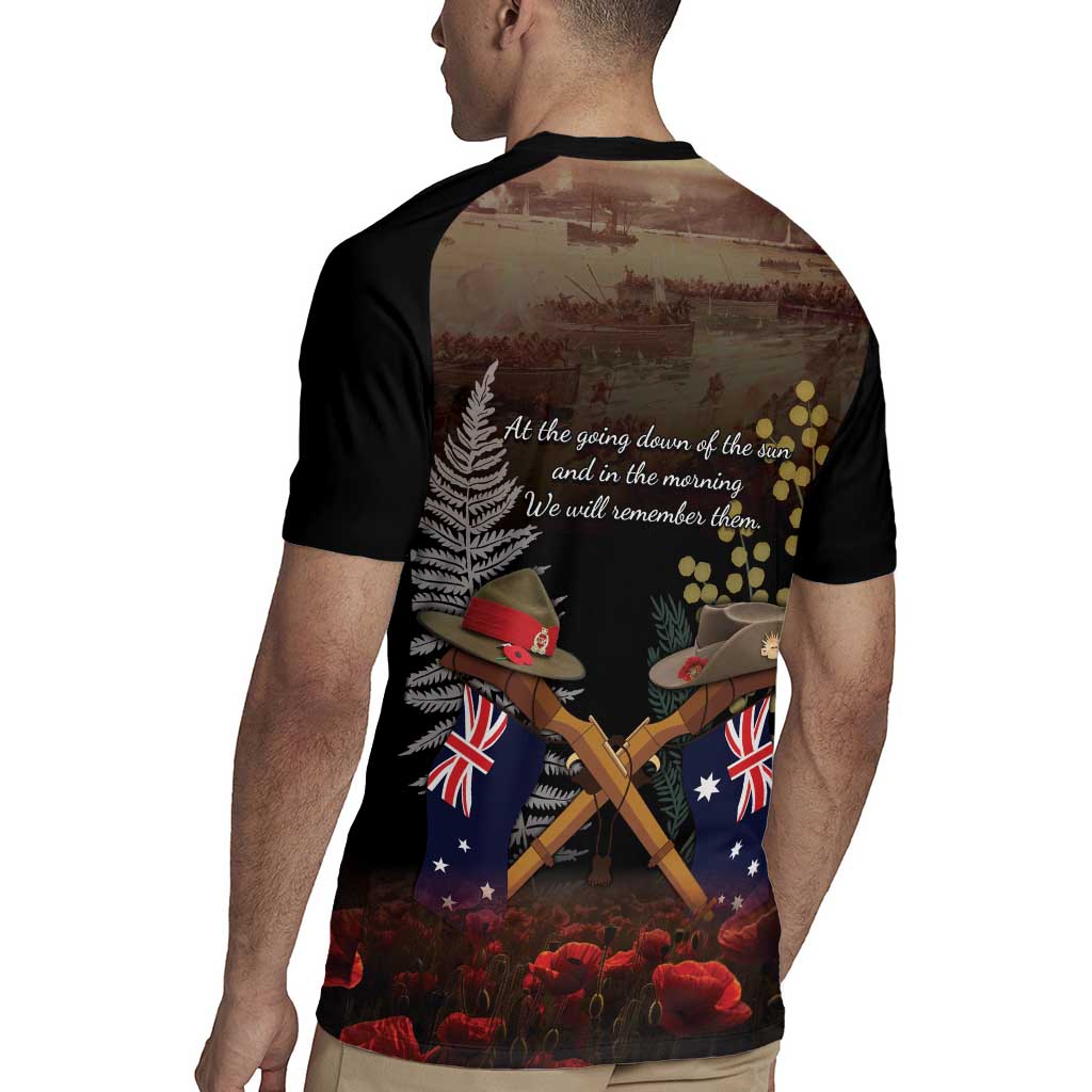 Australia - New Zealand ANZAC Rugby Jersey Gallipoli ANZAC Cove Landing LT7 - Polynesian Pride