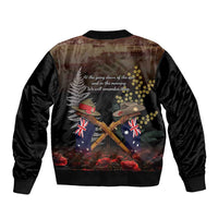 Australia - New Zealand ANZAC Sleeve Zip Bomber Jacket Gallipoli ANZAC Cove Landing LT7 - Polynesian Pride