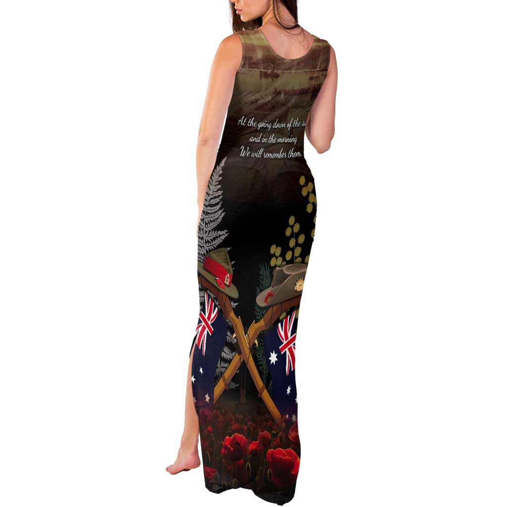 Australia - New Zealand ANZAC Tank Maxi Dress Gallipoli ANZAC Cove Landing LT7 - Polynesian Pride
