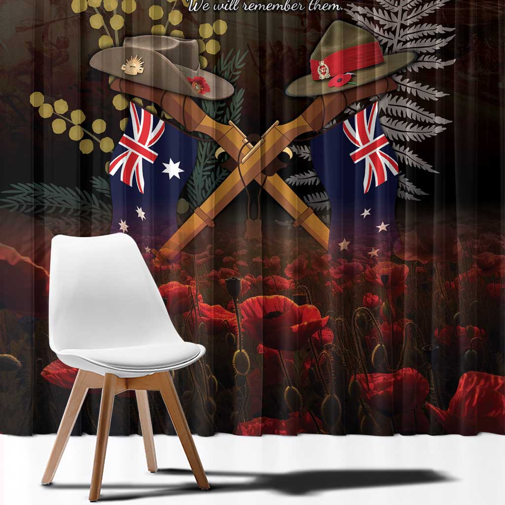 Australia - New Zealand ANZAC Window Curtain - Gallipoli ANZAC Cove Landing LT7 - Polynesian Pride
