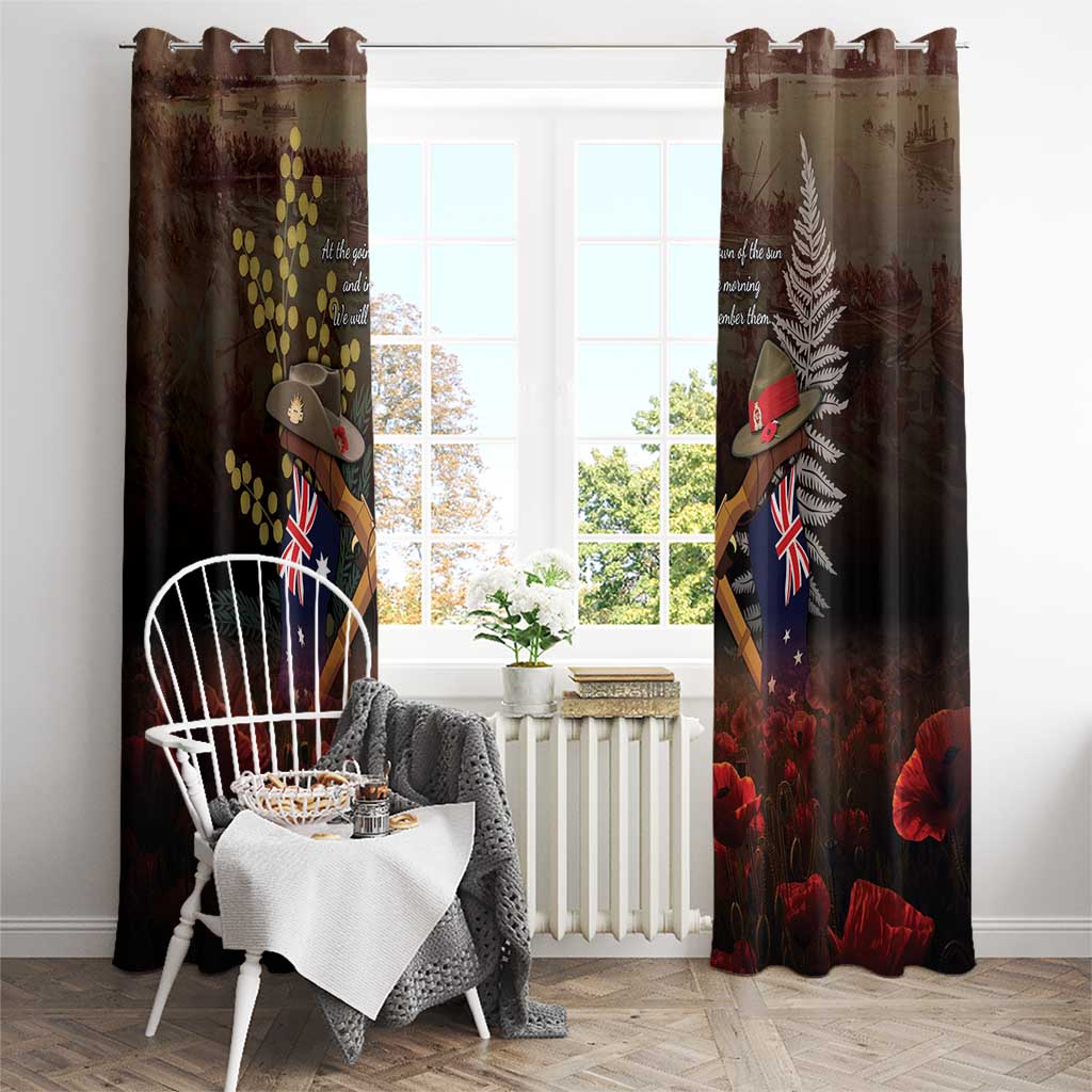 Australia - New Zealand ANZAC Window Curtain - Gallipoli ANZAC Cove Landing LT7 - Polynesian Pride