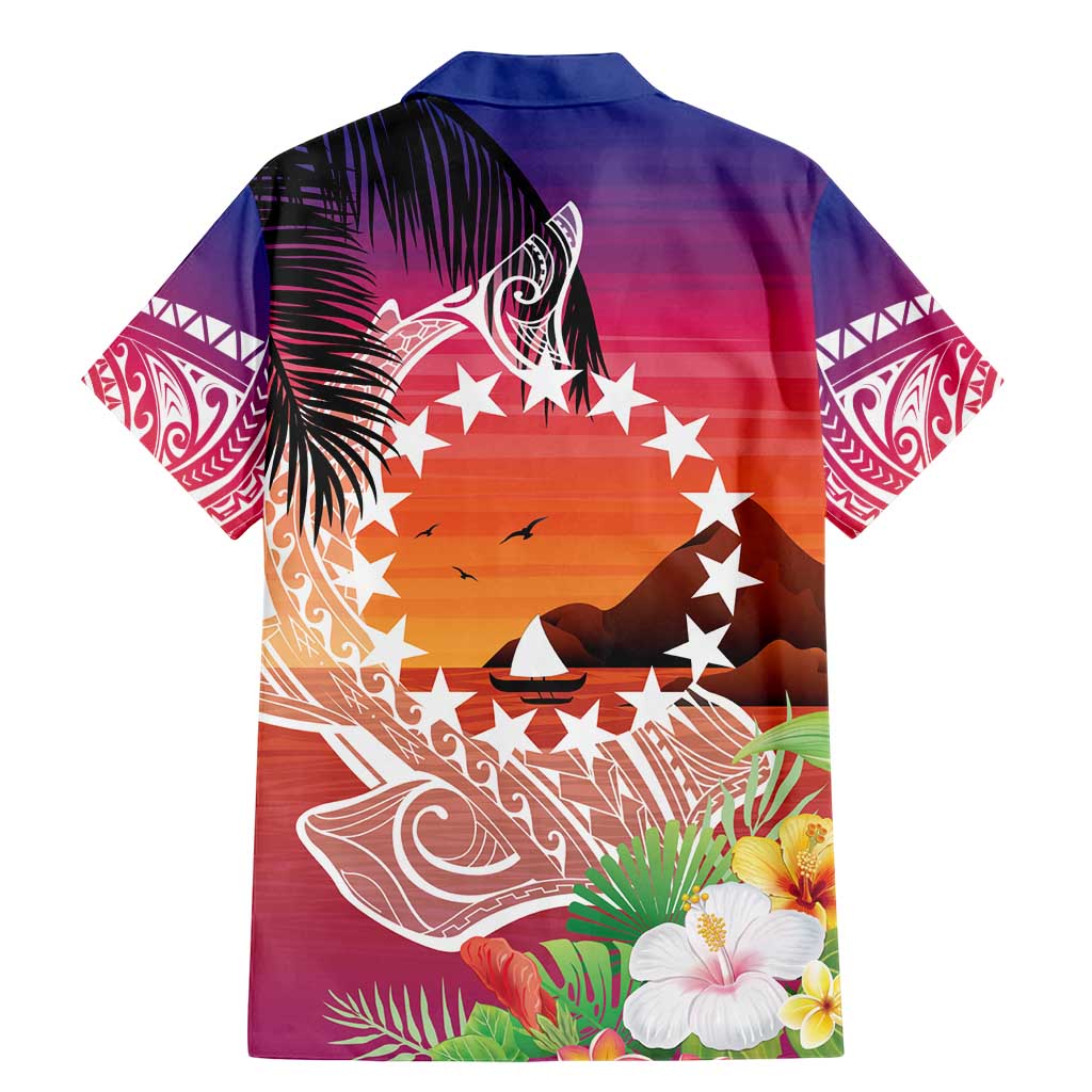 Kia Orana Cook Islands Family Matching Mermaid Dress and Hawaiian Shirt Sunset Dream LT7 - Polynesian Pride