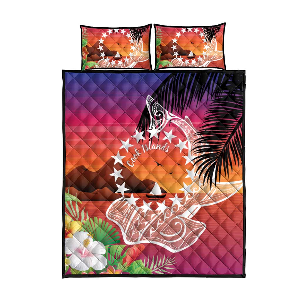 Kia Orana Cook Islands Quilt Bed Set Sunset Dream