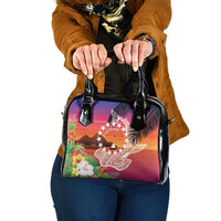 Kia Orana Cook Islands Shoulder Handbag Sunset Dream