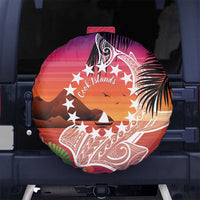 Kia Orana Cook Islands Spare Tire Cover Sunset Dream LT7 No hole Art - Polynesian Pride