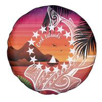 Kia Orana Cook Islands Spare Tire Cover Sunset Dream LT7 - Polynesian Pride