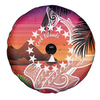 Kia Orana Cook Islands Spare Tire Cover Sunset Dream LT7 - Polynesian Pride