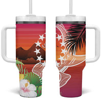 Kia Orana Cook Islands Tumbler With Handle Sunset Dream LT7 One Size: 40 oz Art - Polynesian Pride