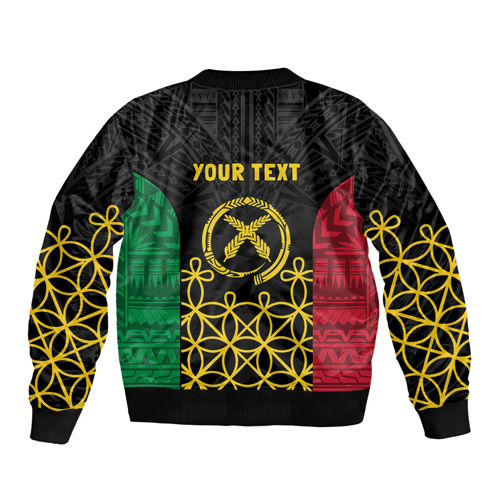 Vanuatu Indipendens Dei Bomber Jacket Tribal Sand Drawing