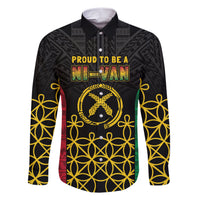 Vanuatu Indipendens Dei Family Matching Short Sleeve Bodycon Dress and Hawaiian Shirt Tribal Sand Drawing LT7 Dad's Shirt - Long Sleeve Colorful - Polynesian Pride
