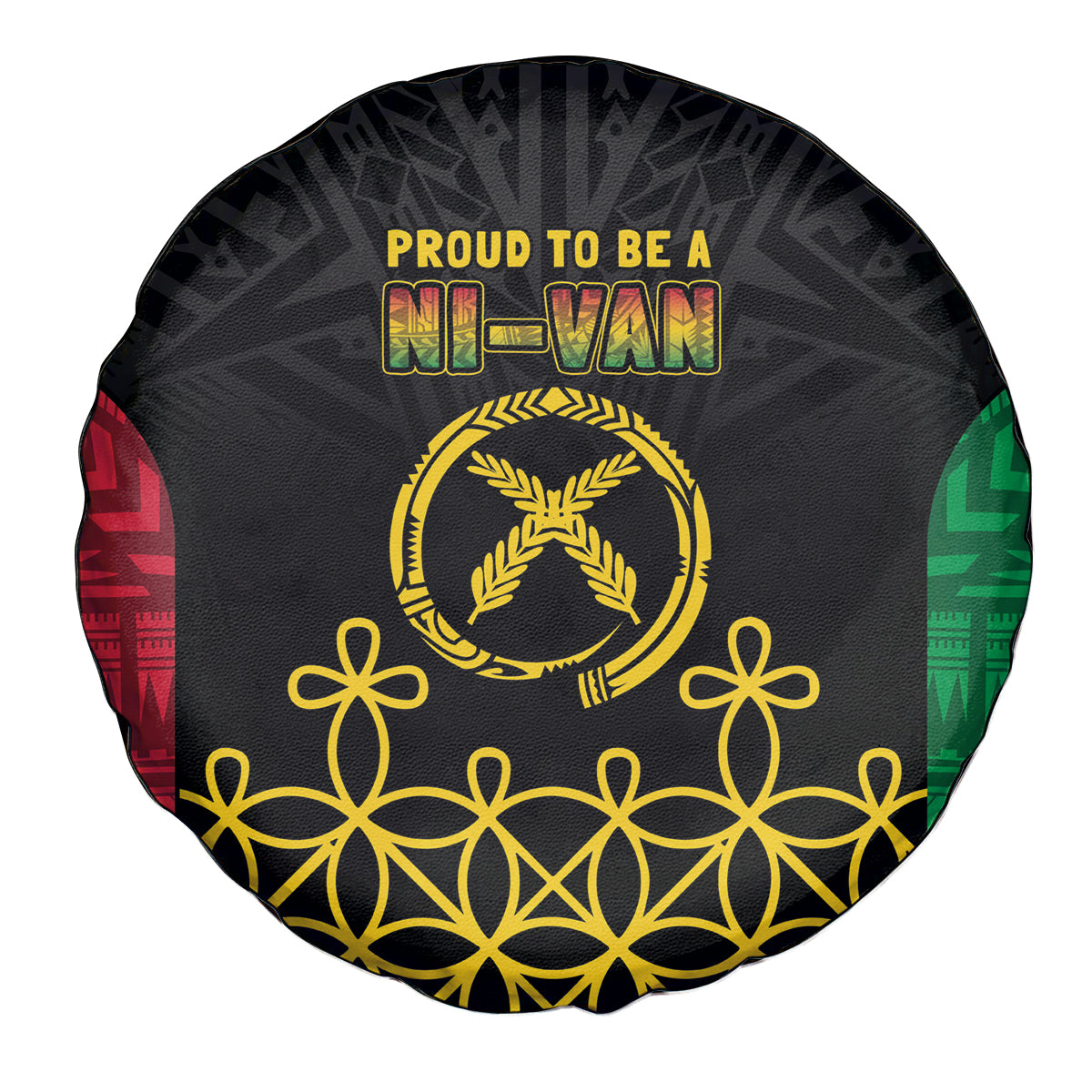 Vanuatu Indipendens Dei Spare Tire Cover Tribal Sand Drawing LT7 - Polynesian Pride