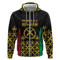 Vanuatu Indipendens Dei Zip Hoodie Tribal Sand Drawing LT7 Zip Hoodie Colorful - Polynesian Pride