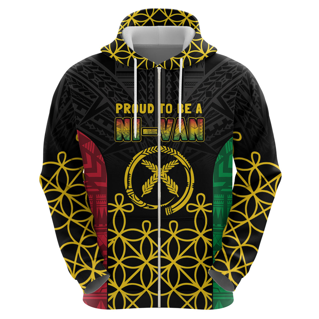 Vanuatu Indipendens Dei Zip Hoodie Tribal Sand Drawing LT7 - Polynesian Pride