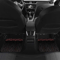 Maori Taniko Patterns Car Mats Brown Niho Taniwha Mix Paatiki Motifs