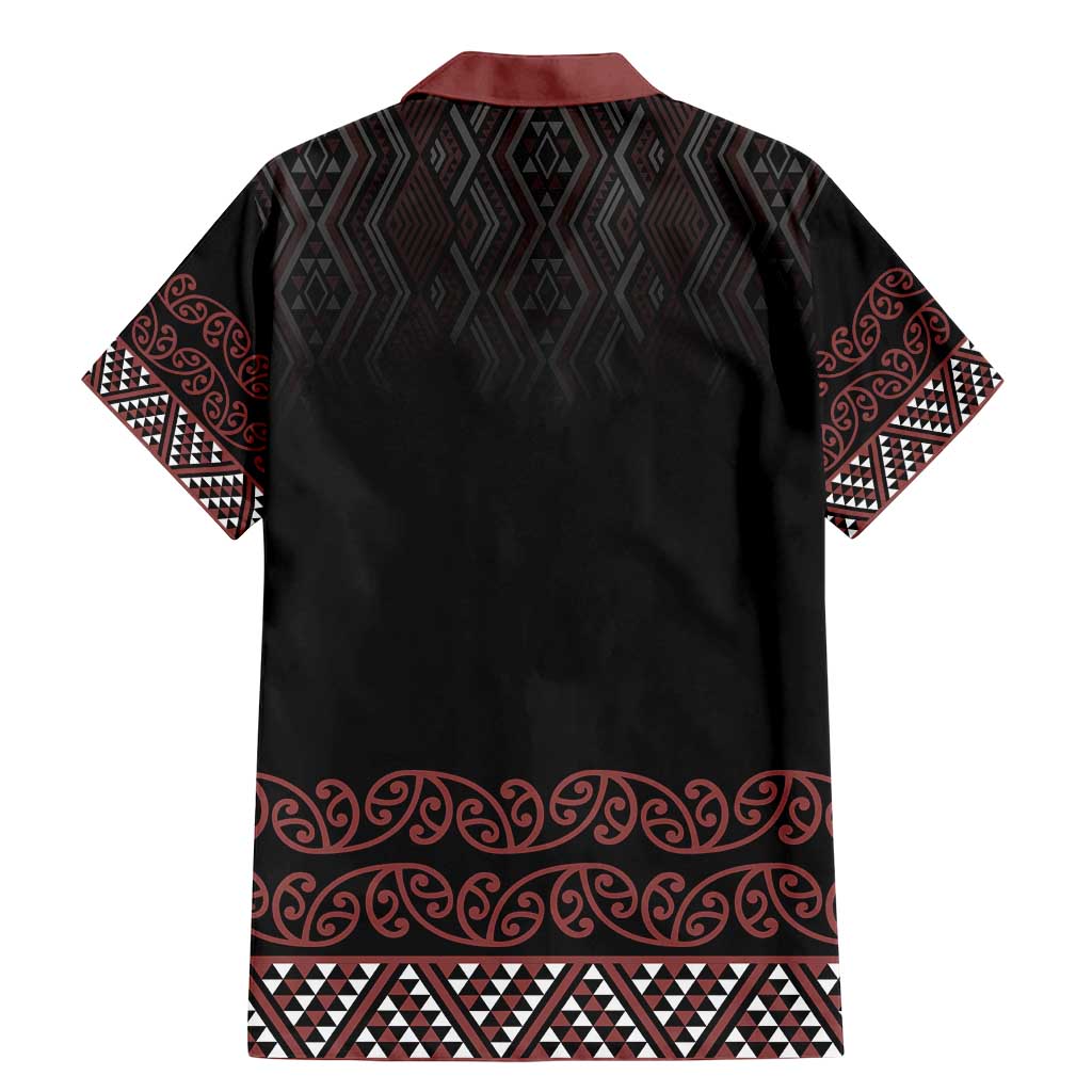 Maori Taniko Patterns Family Matching Mermaid Dress and Hawaiian Shirt Brown Niho Taniwha Mix Paatiki Motifs LT7 - Polynesian Pride