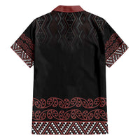 Maori Taniko Patterns Family Matching Puletasi and Hawaiian Shirt Brown Niho Taniwha Mix Paatiki Motifs LT7 - Polynesian Pride