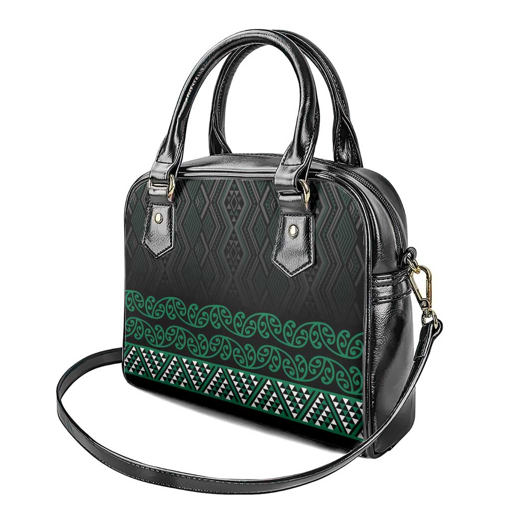 Maori Taniko Patterns Shoulder Handbag Pounamu Niho Taniwha Mix Paatiki Motifs