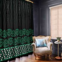 Maori Taniko Patterns Window Curtain Pounamu Niho Taniwha Mix Paatiki Motifs