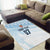 Fiji Rugby Custom Kaiviti Masi Area Rug Turquoise - Polynesian Pride