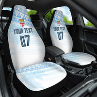 Fiji Rugby Custom Kaiviti Masi Car Seat Cover Turquoise - Polynesian Pride
