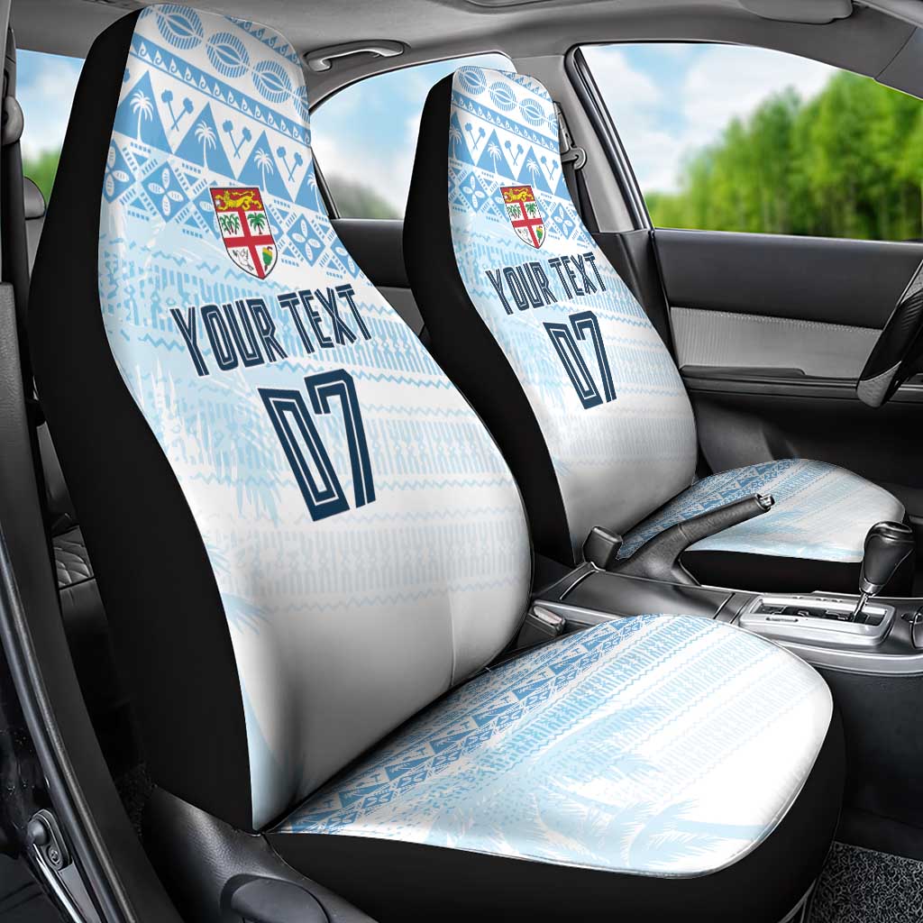 Fiji Rugby Custom Kaiviti Masi Car Seat Cover Turquoise - Polynesian Pride