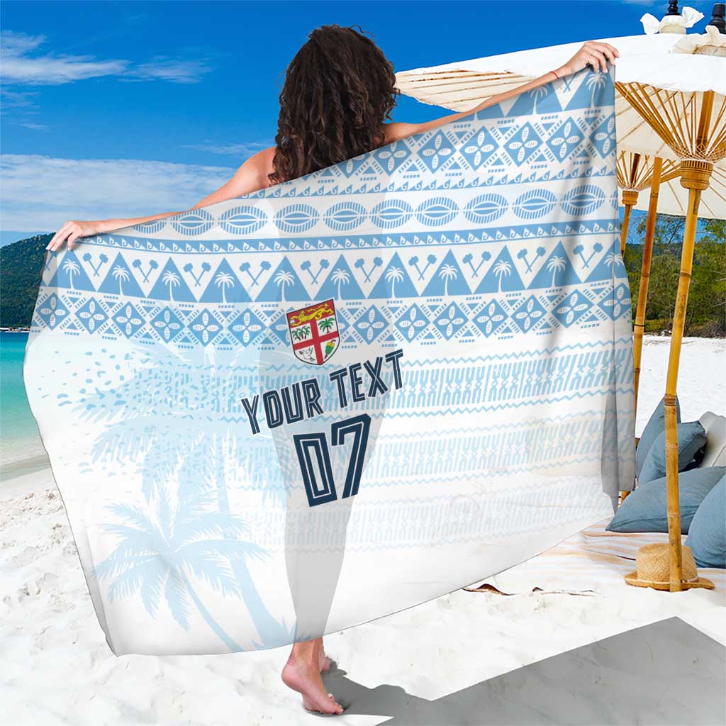 Fiji Rugby Custom Kaiviti Masi Sarong Turquoise - Polynesian Pride
