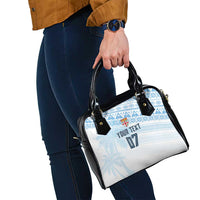 Fiji Rugby Custom Kaiviti Masi Shoulder Handbag Turquoise - Polynesian Pride