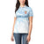 Fiji Rugby Custom Kaiviti Masi Women Polo Shirt Turquoise - Polynesian Pride
