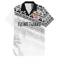 Fiji Rugby Custom Kaiviti Masi Family Matching Long Sleeve Bodycon Dress and Hawaiian Shirt Black LT7 Dad's Shirt - Short Sleeve Black - Polynesian Pride