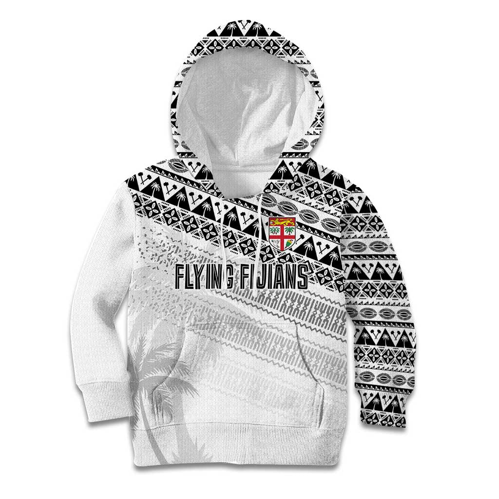 Fiji Rugby Custom Kaiviti Masi Kid Hoodie Black - Polynesian Pride