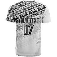 Fiji Rugby Custom Kaiviti Masi T Shirt Black LT7 - Polynesian Pride