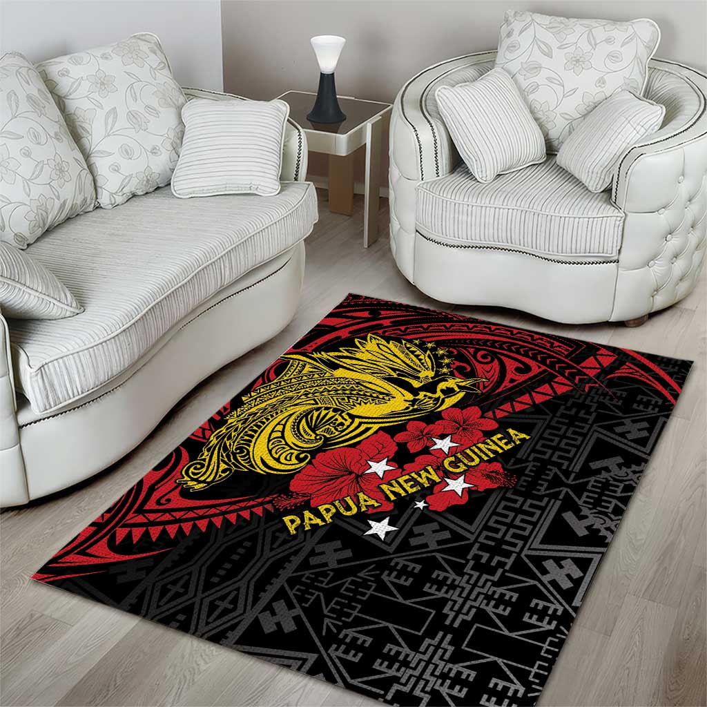 Papua New Guinea 49th Independence Day Area Rug Motuan Revareva Bird-of-Paradise LT7 - Polynesian Pride