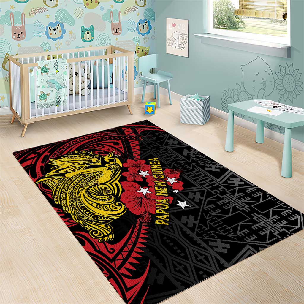 Papua New Guinea 49th Independence Day Area Rug Motuan Revareva Bird-of-Paradise LT7 - Polynesian Pride