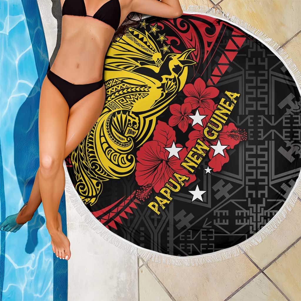 Papua New Guinea 49th Independence Day Beach Blanket Motuan Revareva Bird-of-Paradise LT7 - Polynesian Pride