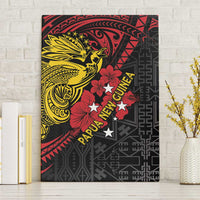 Papua New Guinea 49th Independence Day Canvas Wall Art Motuan Revareva Bird-of-Paradise LT7 Without Frame Black - Polynesian Pride