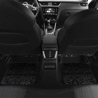 Papua New Guinea 49th Independence Day Car Mats Motuan Revareva Bird-of-Paradise LT7 Set 2pcs - Back Black - Polynesian Pride