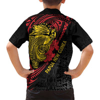 Papua New Guinea 49th Independence Day Kid Hawaiian Shirt Motuan Revareva Bird-of-Paradise LT7 - Polynesian Pride