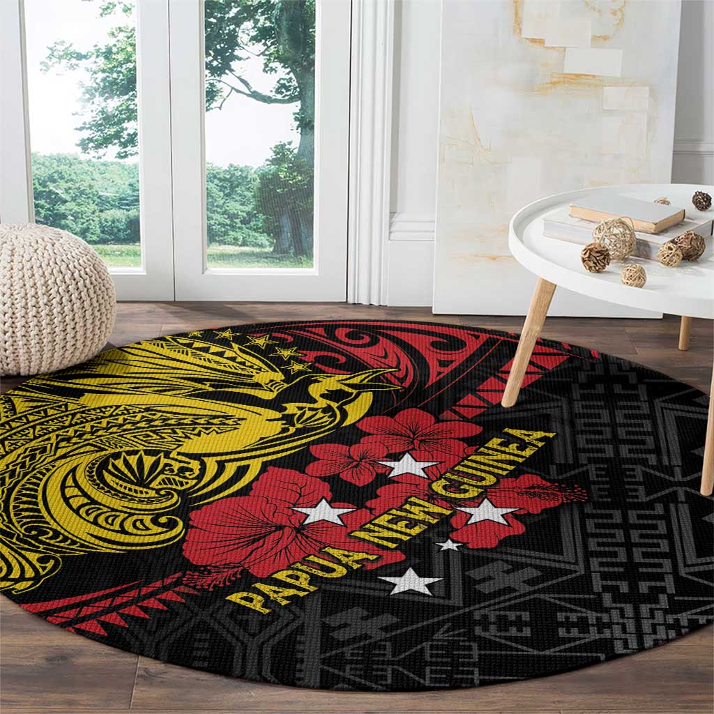 Papua New Guinea 49th Independence Day Round Carpet Motuan Revareva Bird-of-Paradise LT7 - Polynesian Pride