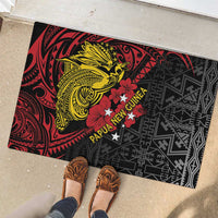 Papua New Guinea 49th Independence Day Rubber Doormat Motuan Revareva Bird-of-Paradise LT7 - Polynesian Pride