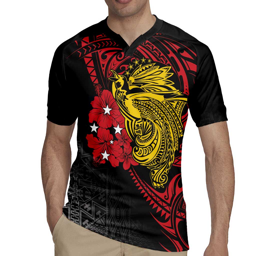 Papua New Guinea 49th Independence Day Rugby Jersey Motuan Revareva Bird-of-Paradise LT7 - Polynesian Pride