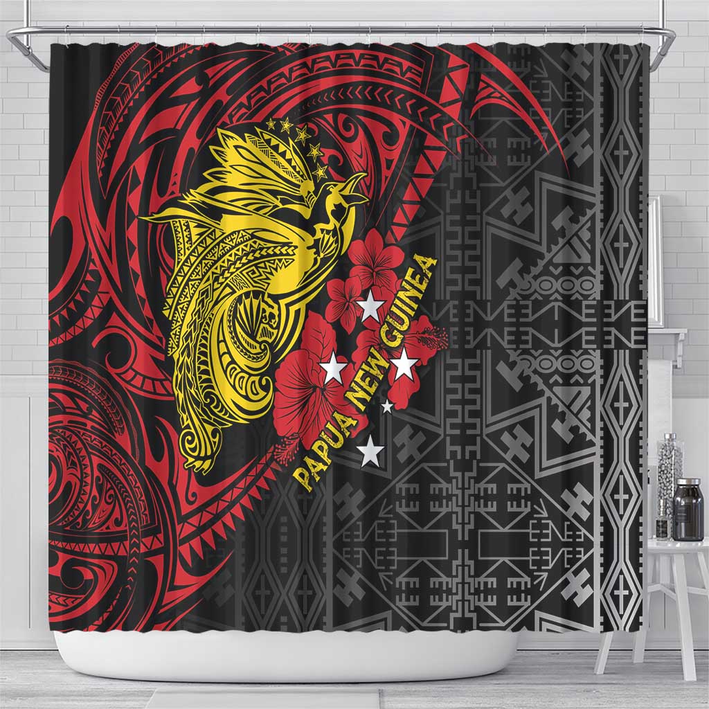 Papua New Guinea 49th Independence Day Shower Curtain Motuan Revareva Bird-of-Paradise LT7 - Polynesian Pride