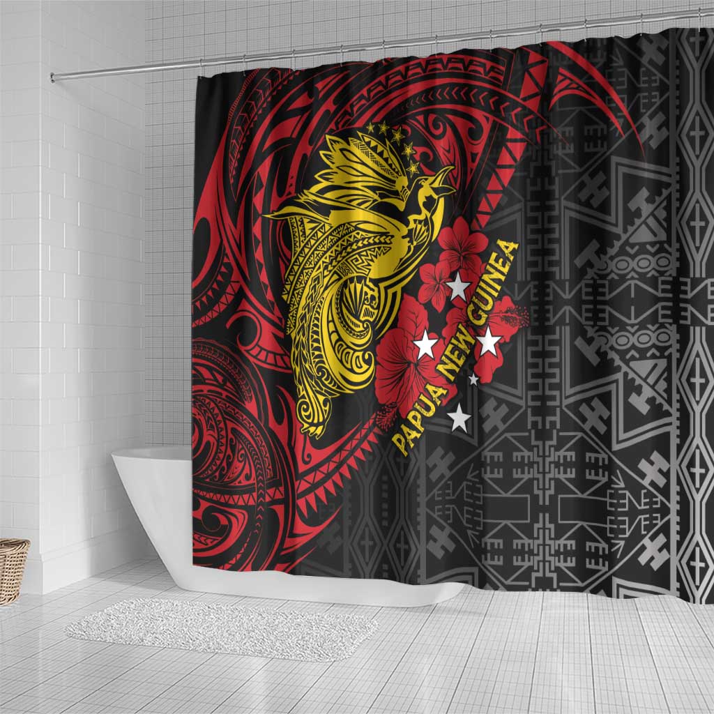 Papua New Guinea 49th Independence Day Shower Curtain Motuan Revareva Bird-of-Paradise LT7 - Polynesian Pride