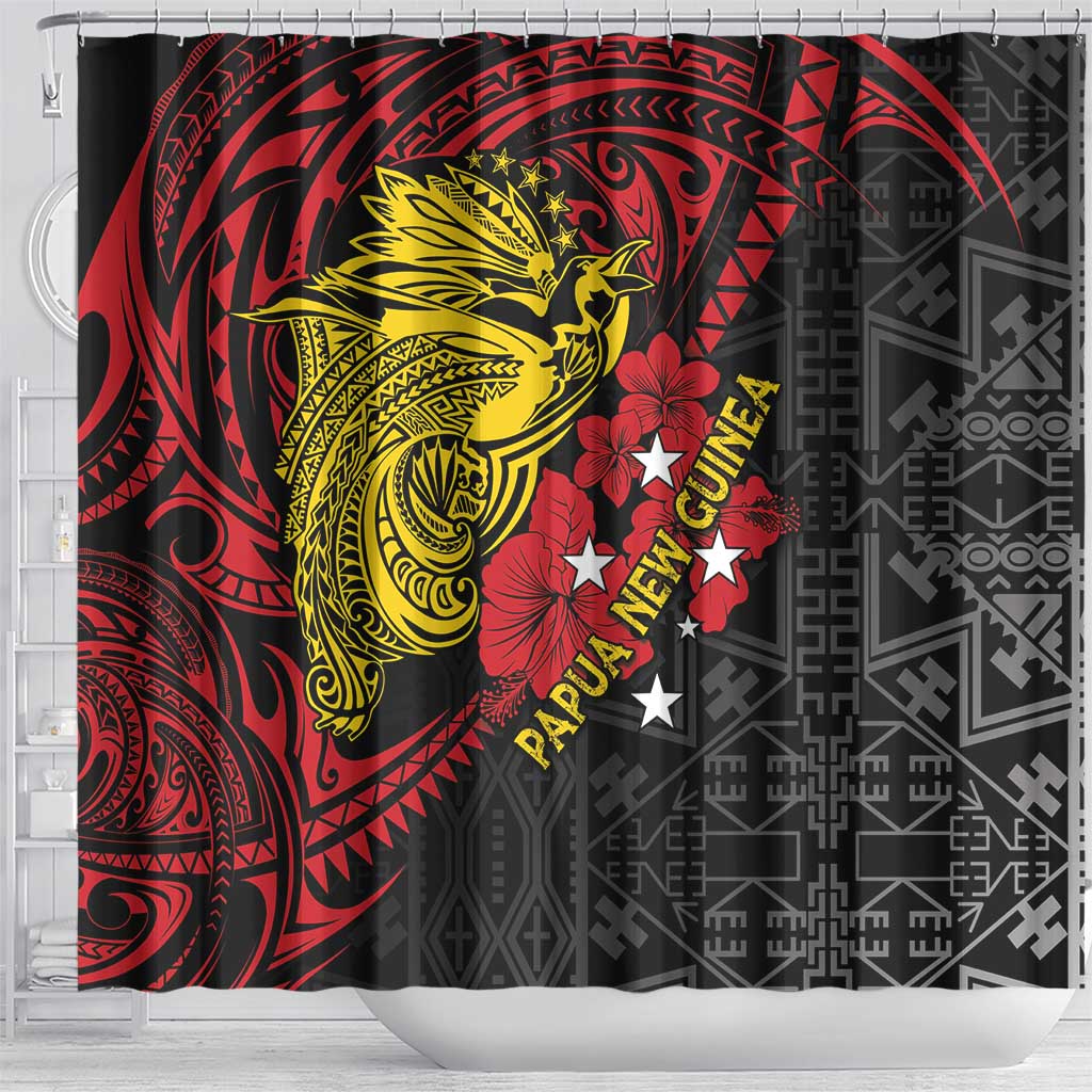 Papua New Guinea 49th Independence Day Shower Curtain Motuan Revareva Bird-of-Paradise LT7 - Polynesian Pride
