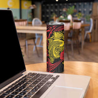 Papua New Guinea 49th Independence Day Skinny Tumbler Motuan Revareva Bird-of-Paradise LT7 - Polynesian Pride