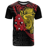 Papua New Guinea 49th Independence Day T Shirt Motuan Revareva Bird-of-Paradise LT7 Black - Polynesian Pride