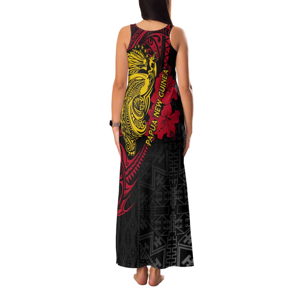 Papua New Guinea 49th Independence Day Tank Maxi Dress Motuan Revareva Bird-of-Paradise LT7 - Polynesian Pride