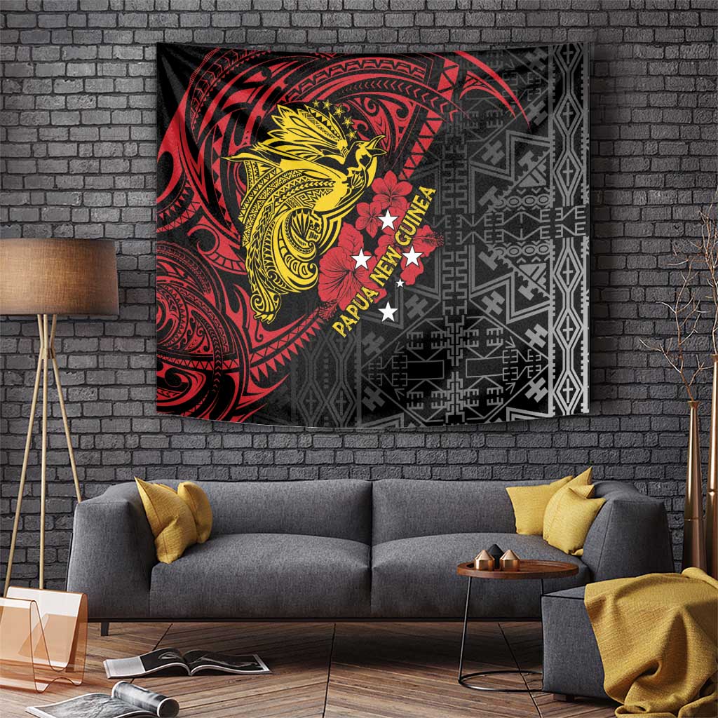 Papua New Guinea 49th Independence Day Tapestry Motuan Revareva Bird-of-Paradise LT7 - Polynesian Pride